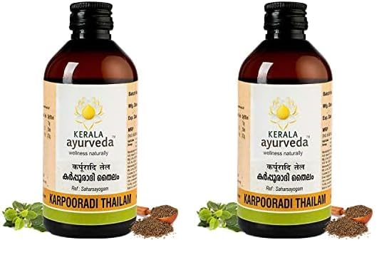 Kerala Ayurveda Karpooradi Thailam 200ml | Chest Rubbing Oil | Herbal Oil for Cough & Cold | For Easy Breathing | Natural Congestion Relief | With Kapoora, Ajmoda, and Coconut Oil | (Pack of 2)-image-40