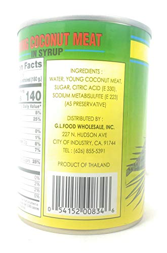 Lucia Young Coconut Meat in Syrup 565g, 2 Pack