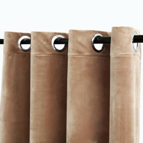 Rideau isolation thermique beige occultant de grande taille - 4