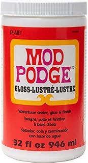 Mod Podge CS11203 Waterbase Sealer, Glue & Decoupage Finish, 32 oz, Gloss