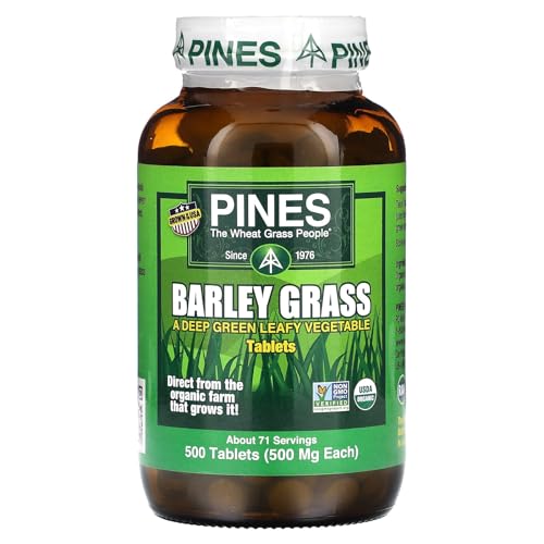 Pines International Barley Grass Tablets, 500 Count
