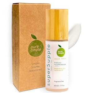 SuperSupple Prebiotic Face Moisturizer with Polyglutamic Acid and Ceramide NP Facial Moisturizer for Women | Skin Care Face Lotion for Deep Hydration, Barrier Repair, Oily & Dry Skin Moisture (60ml)