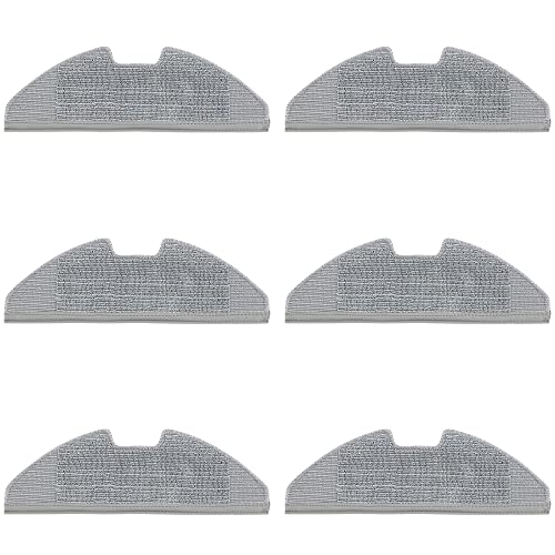 Lot de 6 serpillères en microfibre pour aspirateur Eufy RoboVac G10 Hybrid & G30 Hybrid Robot serpillères jetables Serpillères supplémentaires Serpillères Cover