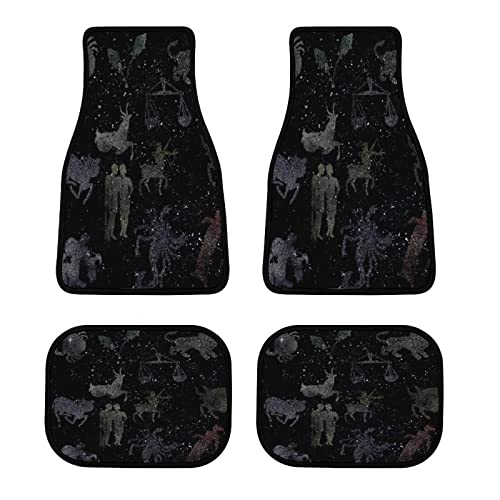 Starscape Constellations Shine Stars �J�[�}�b�g ����~�� �ԃt���A�}�b�g4�_�Z�b�g �J�[�p�i