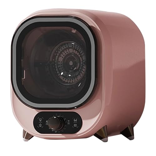 Piccola Asciugatrice A Condensazione, Asciugatrice Compatta E Comoda Da 5 Kg, Protezione Antirughe, Protezione A Doppio Controllo Della Temperatura, Cilindro Interno In Acciaio Inossidabile(Pink)