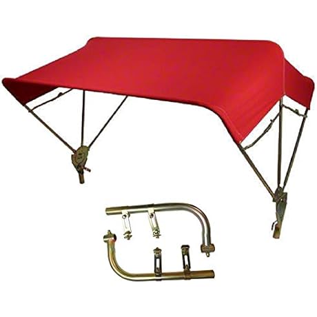 Farmer Bob's Parts Red Complete 3 Bow 48" Tractor Umbrella Buggy Top