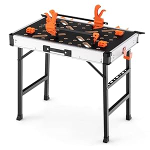 GOPLUS Inklapbare werkbank, in hoog...
