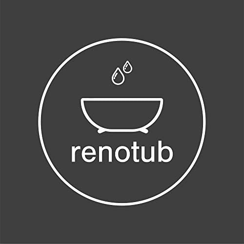 Renotub Premium 2K Bath Resurfacing Repair Enamel Paint - Brilliant White - Bathtub - Shower Tray - Sink - Tiles