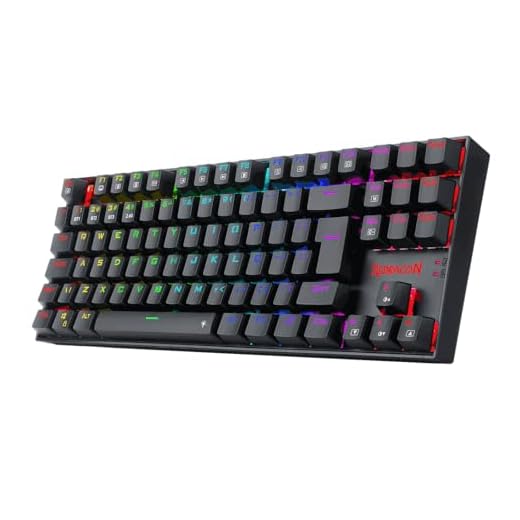 Teclado Mecânico Gamer Redragon Kumara Pro RGB Switch Marrom Preto - K552RGB-BRS-B