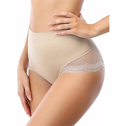 JELLYOGA Tummy Control Shapewear Panties for Women High Waist Shaping Underwear Body Shaper Panty Girdle Gurdal (Beige-12,3XL) Cover
