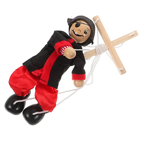 ibasenice 3pcs Corda Marionete Boneco Palhaço Fantoches Brinquedos Engraçado Artesanato Pirata Brinq