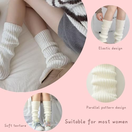 Stulpen Damen Leg Warmers Beinstulpen Damen Legwarmers Stulpen für Beinstulpen Kinder Fashion Beinlinge Ballett stulpen MäDchen Kostüm Vintage Legwarmer Winter BeinwäRmer Stricken Stiefelstulpen