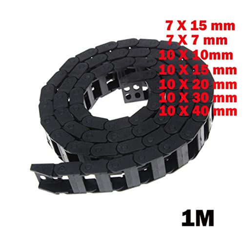 TONONE Corrente de arrasto de cabo transportador de fio 1m correntes de transmissão 7x15/10x10/10x15