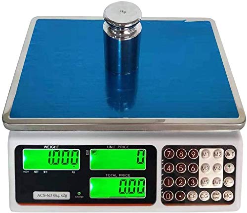 Electronic Weighing Multifunction Electronic Commercial Pricing Industrial Weighing Platform High-Precision with LCD Display
