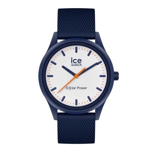 Ice-Watch - ICE solar power Pacific Mesh - Reloj azul para Hombre con Correa de silicona - 018394 (Medium)