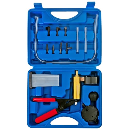 SIXIWANZI Brake Bleeder Kit, Hand Held 2 in 1 Brake Bleeder Vacuum Pump Kit