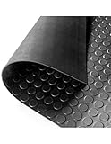  Jardin202 - Suelo Goma Circulo Negro - Rollo 3 mm 15 x 1,20 m