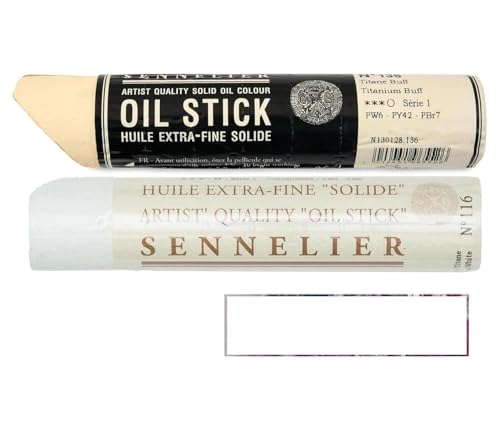Sennelier Oil Sticks 38ml duo d'huile solide et carte d'art de tradition