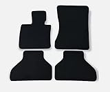 Custom Fit Floor Mats for BMW X1 X3 X4 X5 X6 2006-2025 Velour Black Carpet Auto Liners, Black，4-Piece Set。 (for-X5 / 2008-2013)