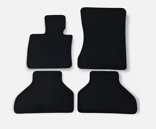 Custom Fit Floor Mats for BMW X1 X3 X4 X5 X6 2006-2025 Velour Black Carpet Auto Liners, Black，4-Piece Set。 (for-X5 / 2008-2013)