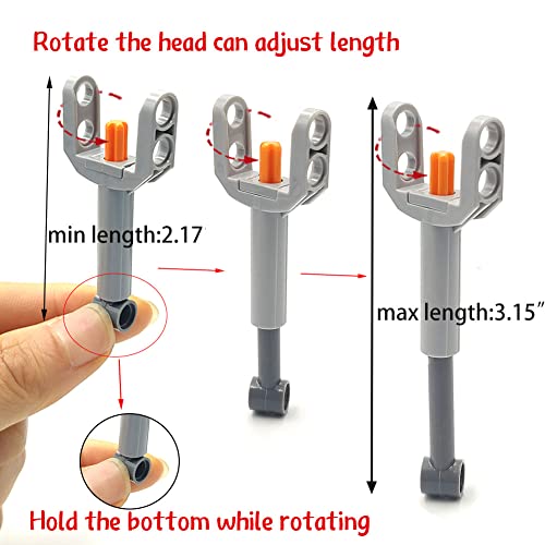 Image of dspitwod MOC Technical Wheels Connectors Rack Gear Car Suspension Building Brick Accessories Pieces Sets STEM Learning Kits Engineering Toy Gift for Kids