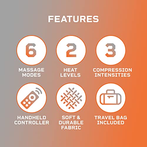 Lifepro Leg Massager - Foot And Leg And Calf Compression Massager For Circulation - With Heat And Compression For Pain Relief (Radiate Pro) #TOP2