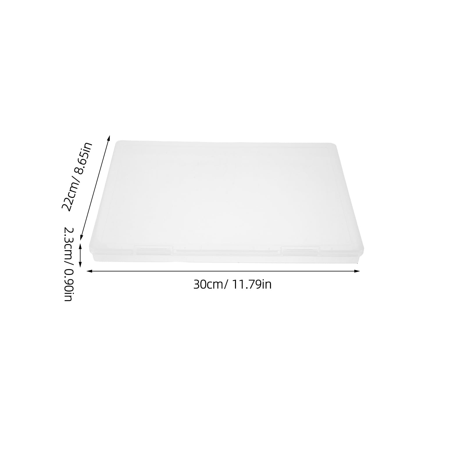 SOIMISS 6 Stück Fotoboxen 8x10 Zoll mit Deckel Transparente Kunststoff Aufbewahrungsboxen für Fotos Scrapbooking und Papier Organizer für Büro Zuhause und Bastelbedarf