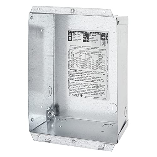 Cadet Electric Wall Heater Wall Can For Models Cs, Cm, Ce, Cb Or Hw (Model: Cc, Part: 67061), Galvanized Steel #TOP1