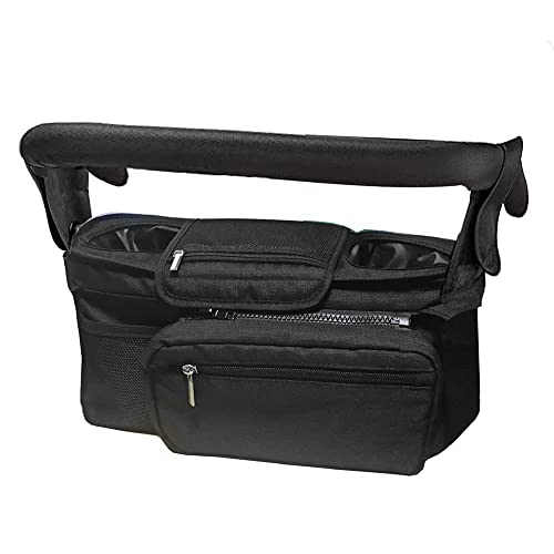 Mydio Baby Stroller Organizer Bag, Stroller Parent Console, Stroller Storage with 2 Insulated