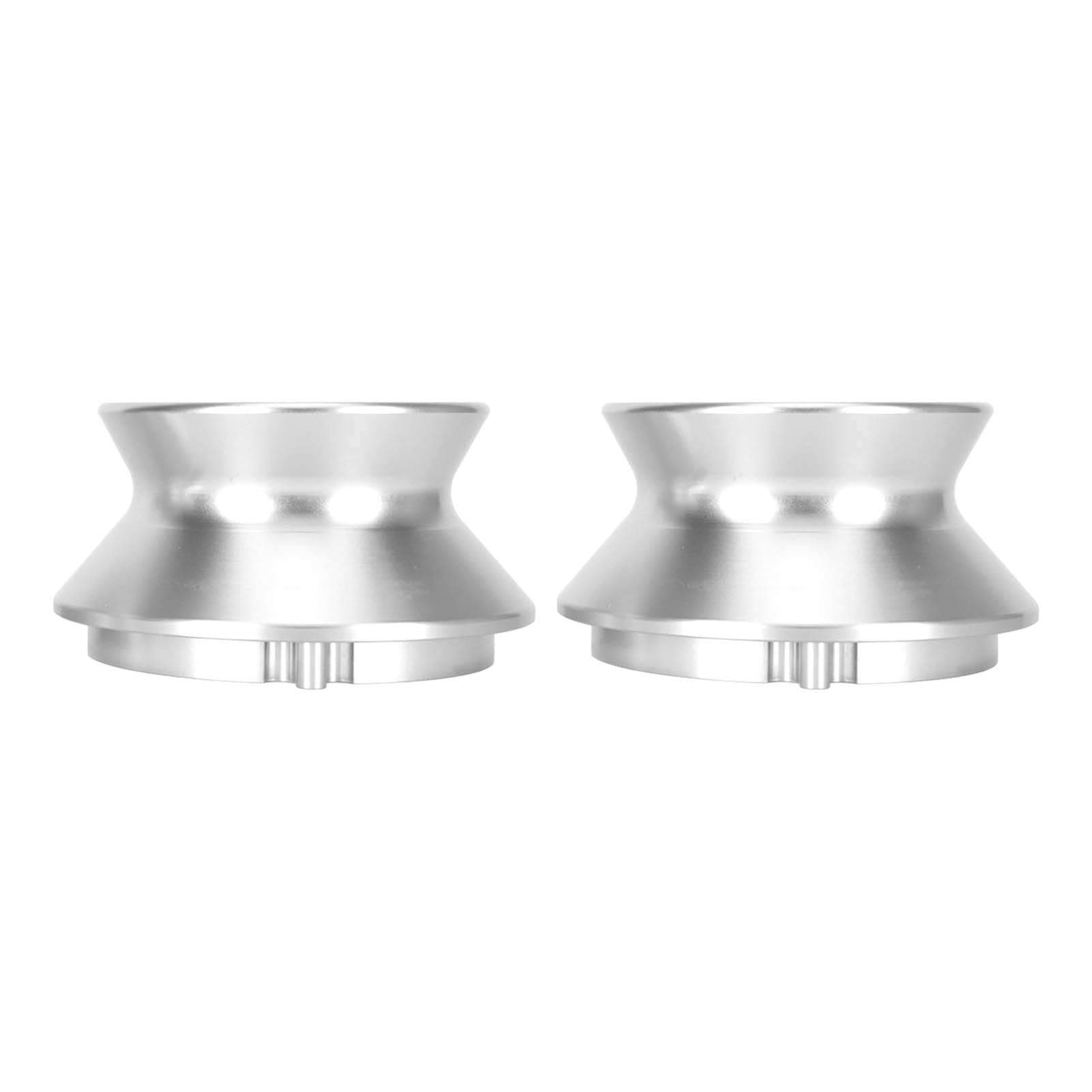 Adaptadores de Cubo Nab Pulidos con Abridor de 10 Pulgadas Aleación Aluminio para Studer Akai y Otras Grabadoras Cinta, Paquete 2 (Plata)