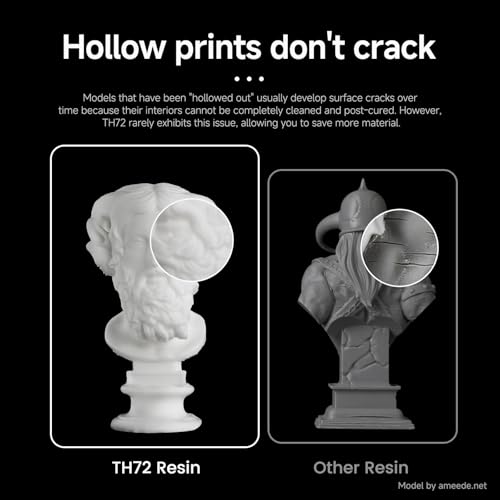 RESIONE TH72 - Resina 3D flexible y duradera, fotopolímero para impresión 3D con agente endurecedor, resina UV de baja absorción de agua para tecnologías LCD/DLP/MSLA - Flexible y resistente - Fernando Cortés RESIONE TH72 - Resina 3D flexible y duradera, fotopolímero para impresión 3D con agente endurecedor, resina UV de baja absorción de agua para tecnologías LCD/DLP/MSLA - Flexible y resistente - Fernando Cortés