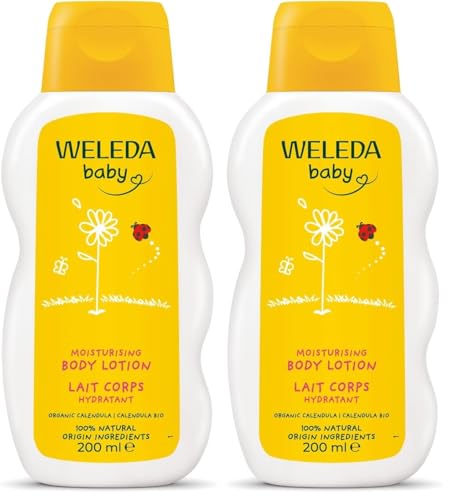 Weleda Baby & Child Calendula Body Lotion, 200ml (Pack of 2)