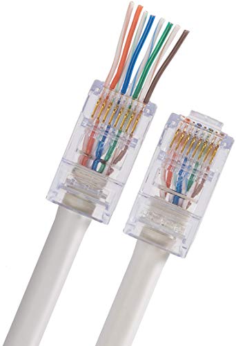 Connecteur de passage CAT5 Triplett mâle RJ45 haute vitesse pour câble Ethernet