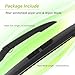 LKK Rear Windshield Wiper Arm Blade Kit Compatible with BMW X3 F25 2011-2017 Rear Window Wiper Assembly Set