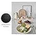 2 Pack Silicone Coasters for Drinks, Round Black Coasters with Grooved Design Cup Mat, Washable Durable Non-Slip Coasters Ideal for Coffee, Cold Drinks in the Kitchen or Bar
