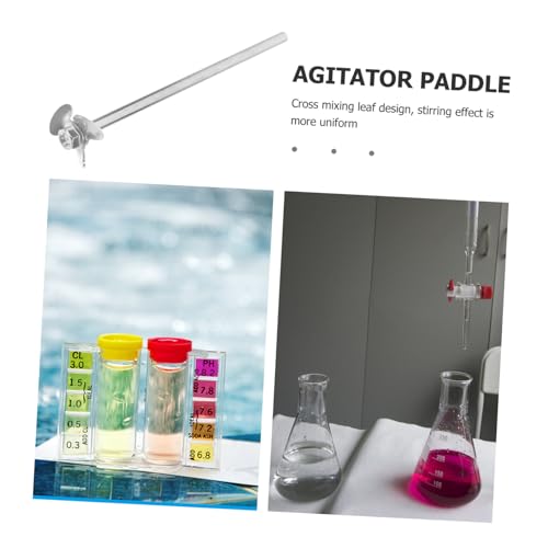 BUGUUYO Stainless Steel Laboratory Stirring Rod and Paddle Blade Set 1.5 Inch Mixing Stirrer for Chemical Experiments and Precise Liquid Blending - Thumbnail 2