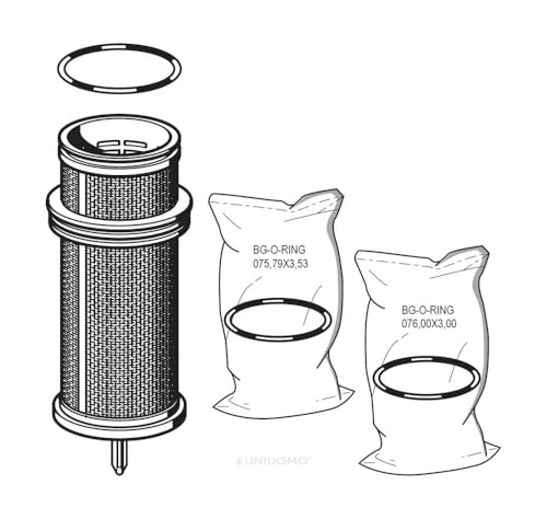Honeywell Filtereinsatz AF74–1 A – Kartusche Filter 3/4, 1 und 11/4–100 micron, 146 X 68 X 56