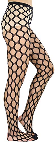 Image of ToBeInStyle Women's Large Mesh Fishnet Patterned Pantyhose Tights