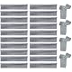 Schneckenzaun Bellissa Set 8-teilig mit Schneckenblech und Eckteilen