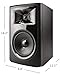 JBL Professional 306P MkII 6-Inch 2-Way Powered, Active Monitor Speaker for Near Field Music Production, Studio Monitor, Desktop Computer, Hi-Fi Audio. Sold individually, Black