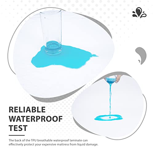 Ruili Twin Xl Mattress Protector Waterproof Breathable Noiseless Mattress Cover, Premium Soft Bed Cover With Deep Pocket Fits Up To 21", Cotton Terry Machine Washable Mattress Protector #TOP3