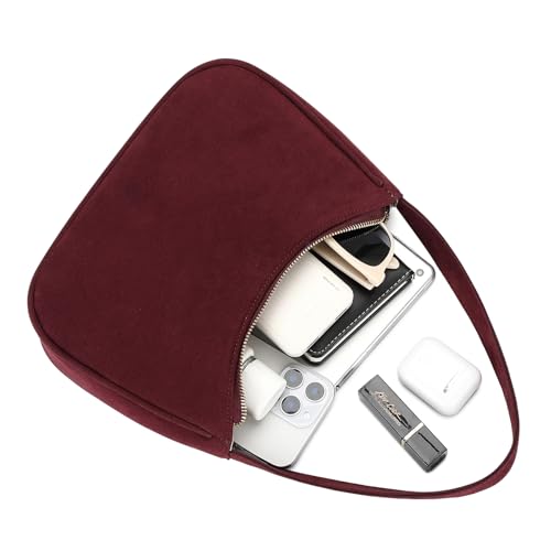 Image of CYHTWSDJ Shoulder Bags for Women, Cute Hobo Tote Handbag Mini Clutch Purse with Zipper Closure
