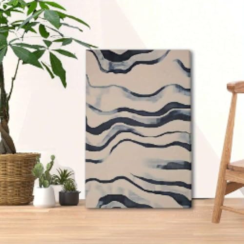 Impression d'art mural minimaliste en toile 40x60cm avec cadre interne pour chambre - 4