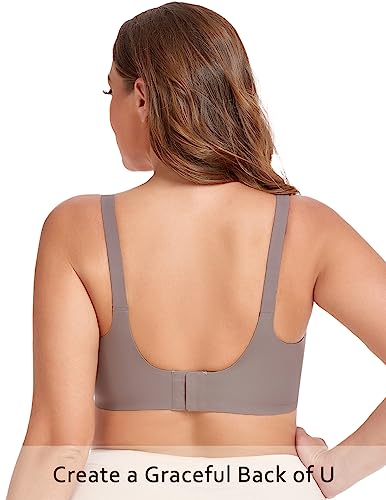 Vinfact Smooth Nursing Bras For Breastfeeding Seamless Maternity Bras For Pregnancy Wireless Bralette With Extra Bra Extender - Large, Gray #TOP2