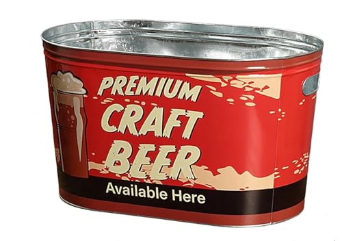 Balde de gelo Cooling Metal 6Lts Premium Craft Beer Vermelho - Wincy