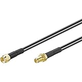Goobay icoc SMMA-MF020 RP-SMA - Cable de antena (macho/hembra, 2 m)