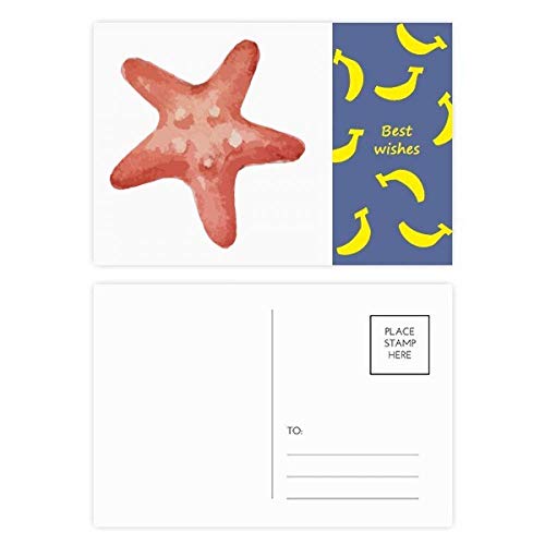 Carte postale souvenir de vacances illustration marine lot créatif 20pcs