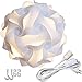 Lightingsky Ceiling Pendant DIY IQ Jigsaw Puzzle Lamp Shade Kit with 15 Feet Hanging Cord (White, M-10 inch)
