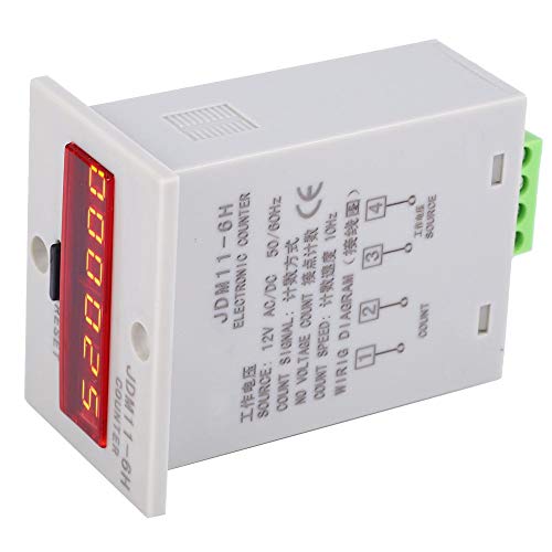 Image of Electronic Counter,JDM11-6H No Voltage Counter 6 Digits Electronic LED Digital Display Counter Relay(AC110V)