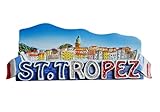 Imán para nevera de Saint Tropez, recuerdo de viaje, decoración creativa 3D